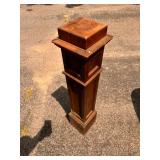 Antique wood banister post