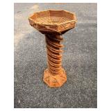 Popsicle Stick home decor basket stand