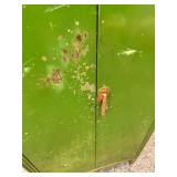 Green metal cabinet