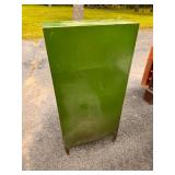 Green metal cabinet