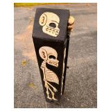 Skeleton wood cabinet