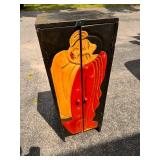 Asian style wood cabinet