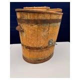 Antique Primitive wood butter churn 5 gallon