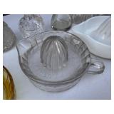 Vintage Sunkist Reamer glass juicer and cruiquet lot