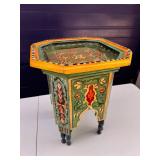 Moroccan Wood Side Table