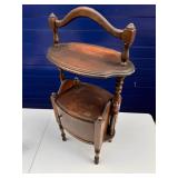 Vintage Wood Telephone Stand