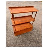 Vintage Wood Hanging Cabinet - Home Decor