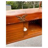 Vintage Wood Hanging Cabinet - Home Decor