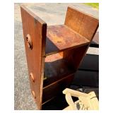 Wood shelving plus stand