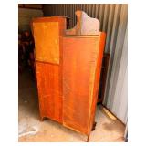 Antique Cherry Wood Secretary Desk & Cabinet