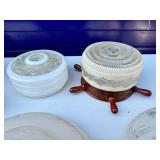 Six Vintage Ceiling Light Covers