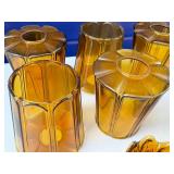 Amber Glass Light shade lot Plus Ceiling light cover.
