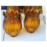 Amber Glass Light shade lot Plus Ceiling light cover.
