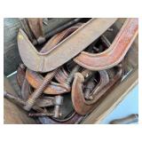 Lot of large clamps and vintage tools