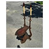 Unique side table with lamp