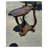 Unique side table with lamp