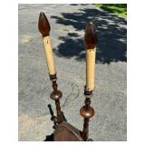 Unique side table with lamp