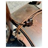 Unique side table with lamp