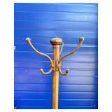 Antique metal coat rack