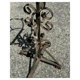 Metal Plant Stand with Yellow Planter