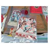 Box of vintage Valentines Cards