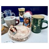 Coffee Mugs and Ashtray Lot