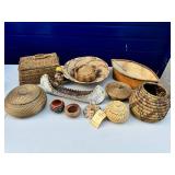 Handmade and Native American Baskets and Bowls.