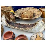 Handmade and Native American Baskets and Bowls.