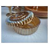 Lot of Carnival Glass & Fire King Peach Lustre