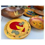 Kitchen canister sets & hand painted Wooden Bowls