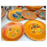 Kitchen canister sets & hand painted Wooden Bowls