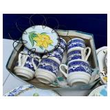 Vintage plate, coffee & tea cup lot