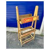 Vintage Camel Cigarette Wood Display Stand