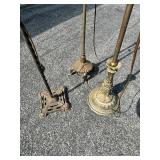Lot of three Antique Floor Lamps
