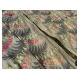 6 Panel Mid Century Modern Barkcloth Curtains