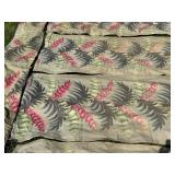 6 Panel Mid Century Modern Barkcloth Curtains