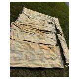 6 Panel Mid Century Modern Barkcloth Curtains