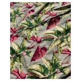 One Panel Mid Century Modern Barkcloth Curtains