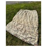 One Panel Mid Century Modern Barkcloth Curtains