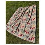 Two Panel Mid Century Modern Barkcloth Curtains