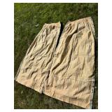 Two Panel Mid Century Modern Barkcloth Curtains