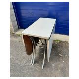 Vintage Drop Leaf Crome Formica Table