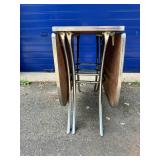Vintage Drop Leaf Crome Formica Table