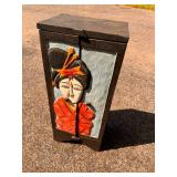 Japanese Geisha Wood Cabinet