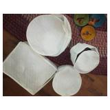 Brightly covered Mexico themed plat...