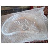 Silver tone, ceramic and Lead Cryst...