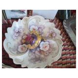 Silver tone, ceramic and Lead Cryst...