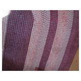 8ft red tone oval woven area rug...