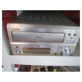 White rolling shelf/cart plus conte...