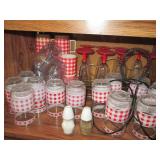 Picnic themed red plaid pattern dis...